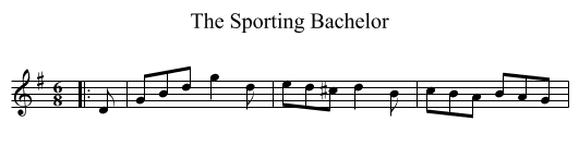 Sporting Bachelor, The  - staff notation
