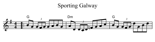 Sporting Galway - staff notation