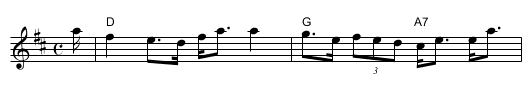 Sporting Jamie - staff notation