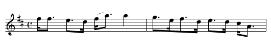 Sporting Jamie - staff notation