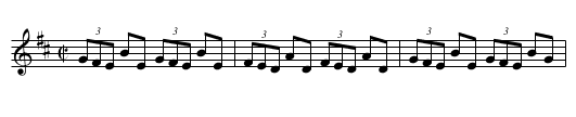Sporting Molly - staff notation