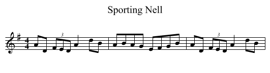 Sporting Nell - staff notation