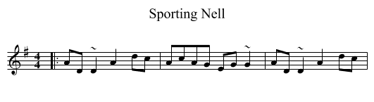 Sporting Nell - staff notation