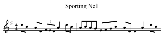 Sporting Nell - staff notation