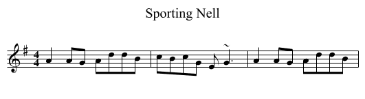 Sporting Nell - staff notation
