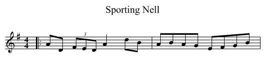 Sporting Nell - staff notation