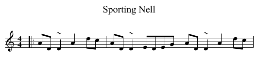 Sporting Nell - staff notation