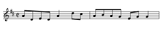 Sporting Nellie - staff notation