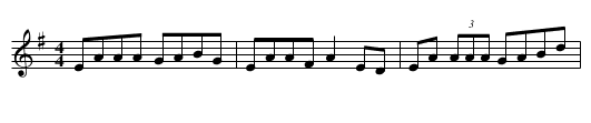 Sporting Paddy - staff notation