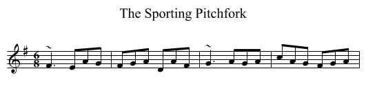Sporting Pitchfork, The  - staff notation