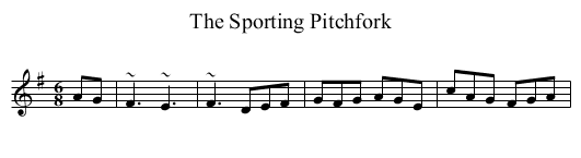 Sporting Pitchfork, The - staff notation