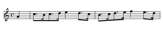 Spot Hornpipe,aka. FK.23 - staff notation