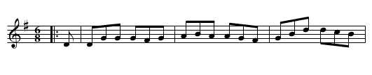 Sprig of Shillalah - staff notation