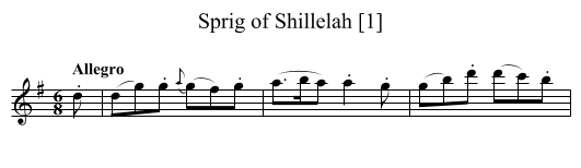 Sprig of Shillelah [1] - staff notation