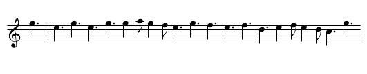 Sprigs of Laurel - staff notation