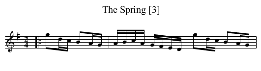 Spring [3], The - staff notation