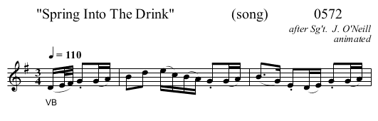 Spring Into The Drink                (song)             0572 - staff notation