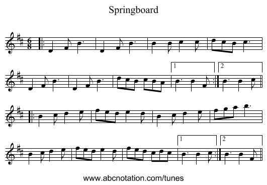 Springboard - staff notation