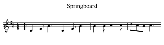 Springboard - staff notation