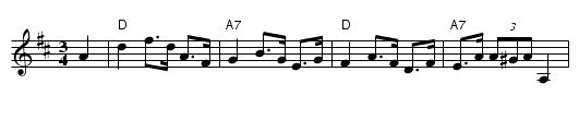 Springdans - staff notation