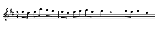 Springdans - staff notation