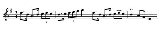 Springlek efter Omas Per - staff notation
