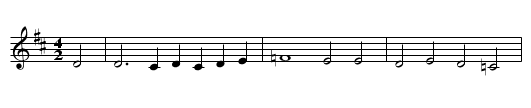 Springtanz der Ditmarsen - staff notation
