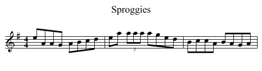 Sproggies - staff notation