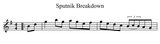 Sputnik Breakdown - staff notation