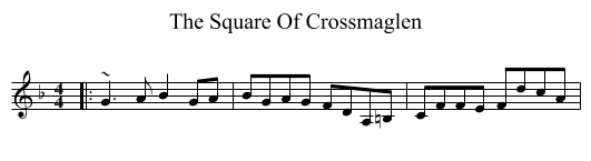 Square Of Crossmaglen, The  - staff notation