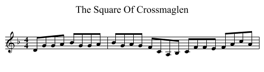 Square Of Crossmaglen, The  - staff notation