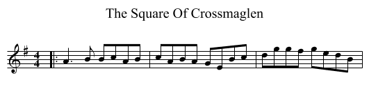 Square Of Crossmaglen, The  - staff notation