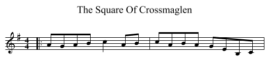 Square Of Crossmaglen, The  - staff notation