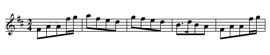 Sr. Alexr. Mc.Donald's Reel. - staff notation