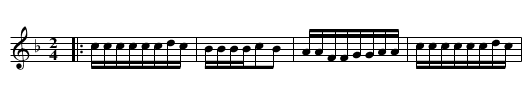 Srbijanka - staff notation