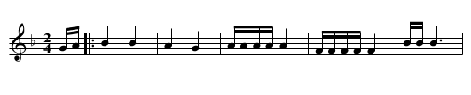 Srpkinja - staff notation