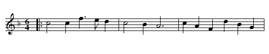 St. Albans - staff notation