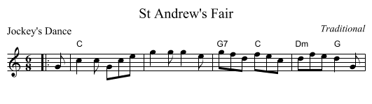 St Andrew's Fair - staff notation