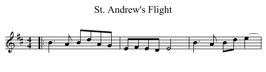 St. Andrew's Flight - staff notation