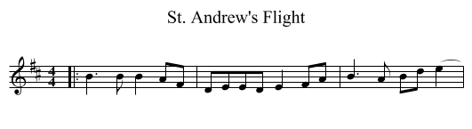 St. Andrew's Flight - staff notation