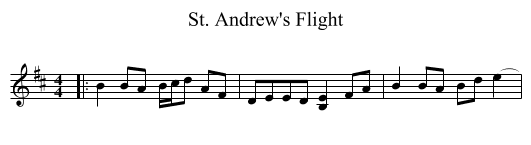 St. Andrew's Flight - staff notation