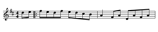 St. Anne's Reel - staff notation