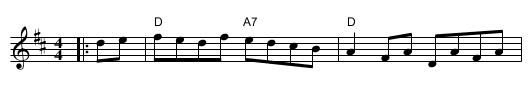St. Anne's Reel - staff notation