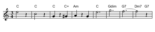 St. Bernard's Waltz - staff notation