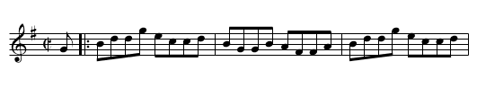 St Bernard's Well - staff notation