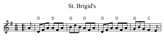 St. Brigid's - staff notation