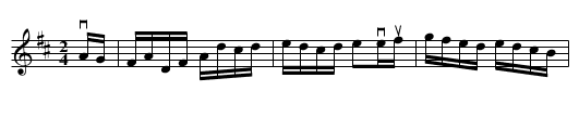 St Clair's -- Hornpipe - staff notation