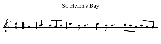 St. Helen's Bay - staff notation