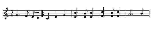 St. Jobe's Waltz - staff notation