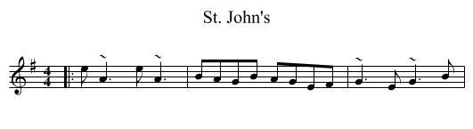 St. John's - staff notation